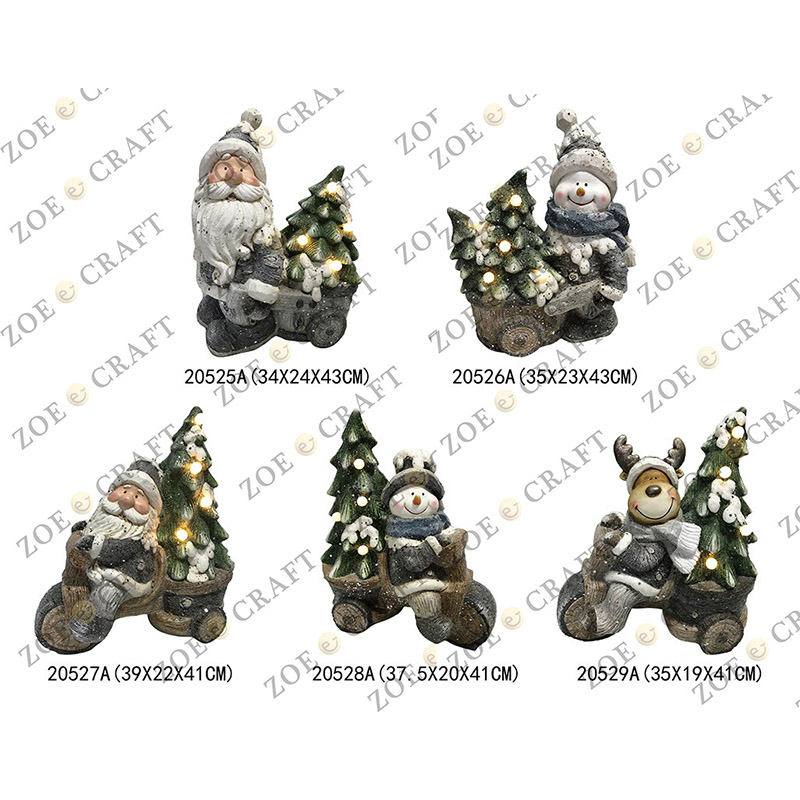 Santa Claus & Snowman & Deer