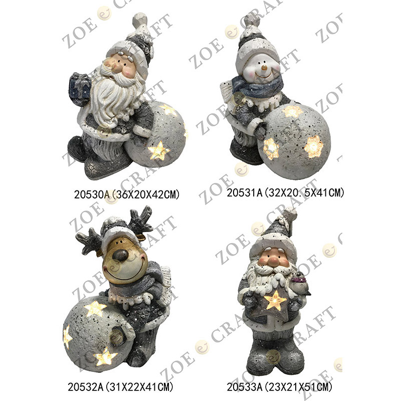 Santa Claus & Snowman & Deer