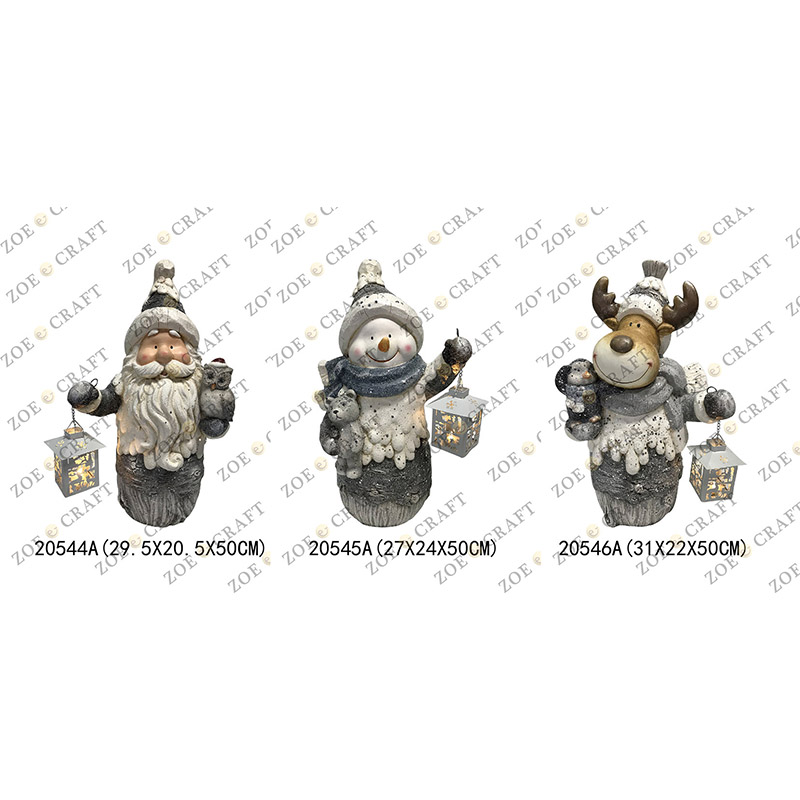 Santa Claus & Snowman & Deer