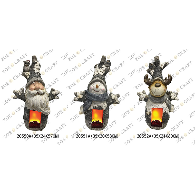 Santa Claus & Snowman & Deer