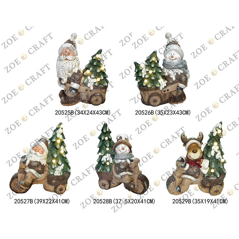 Santa Claus & Snowman & Deer