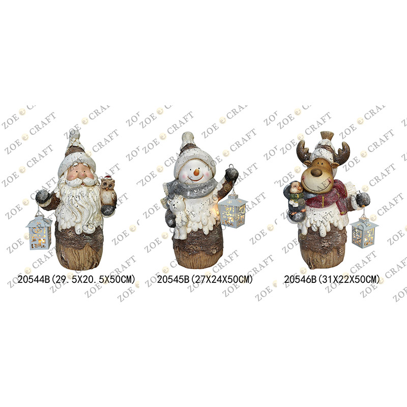 Santa Claus & Snowman & Deer