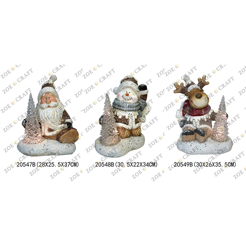 Santa Claus & Snowman & Deer
